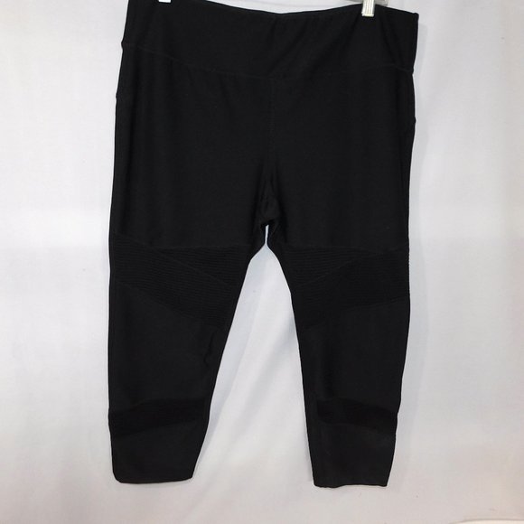 Avia Womens XL Black Capri Workout Athletic Leggings - Picture 1 of 10